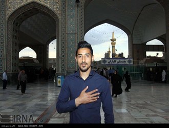 قوچان‌نژاد در مراسم عزاداری امام حسین(ع) +عکس