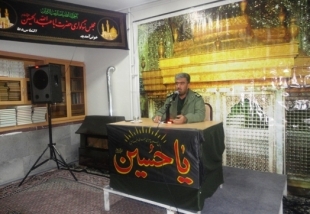 آیین سوگواری و عزاداری حضرت سید الشهدا (ع) در سپاه میانه برگزار شد