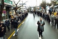 گزارش تصویری / عزاداری خیابانی ۲۸ صفر در شهر میانه