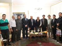 دیدار اعضای هیأت رییسه واحد میانه با حاج محمد مشایخی پیشکسوت این واحد دانشگاهی+تصاویر