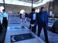 مزار شهدای شهرستان میانه غبارروبی و گلباران شد