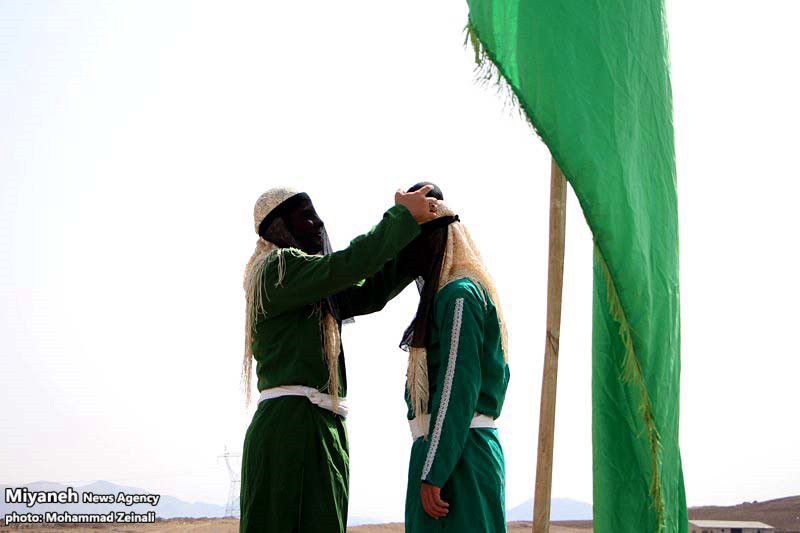 واقعه غدیر خم در شهرستان میانه بازسازی شد/ گزارش تصویری