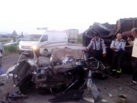 واژگونی دلخراش خاور روی پراید در محور تبریز-میانه ۵ کشته برجای گذاشت + تصاویر