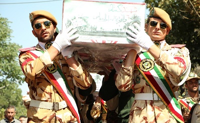 تشییع پیکر مطهر دو شهید گمنام در شهرستان میانه + گزارش تصویری
