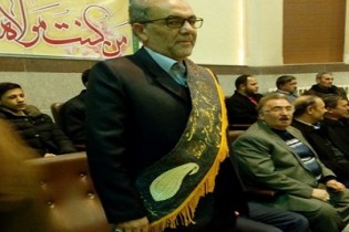 تجلیل از جعفر نوری از میانه به عنوان پیشکسوت ورزش های پهلوانی و زورخانه ای +عکس