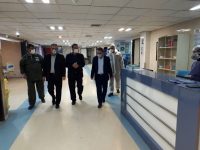 بازدید فرماندار ویژه میانه از بیمارستان برکت امام( ره) میانه و اهدای ۲۰۰۰ اقلام بهداشتی به کادر درمان