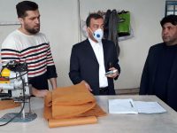 فرماندار ویژه میانه در راستای هماهنگی های قبلی از تولیدی فراز آقای اصغری در میانه بازدید نمود